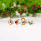 Amazing Awsome White Snow Princess Earring Set In 3 Colors New Arrival
