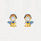 Amazing Awsome White Snow Princess Earring Set In 3 Colors New Arrival