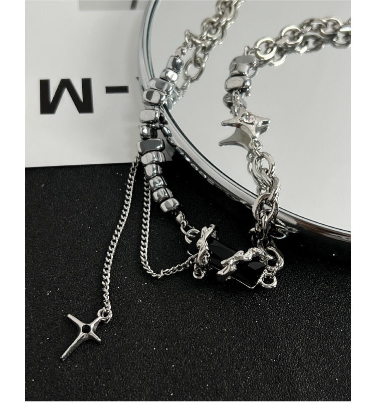 Hot Amazing Awsome Black Star Necklace New Arrival Boy And Girl