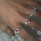 Amazing Awsome Lava Pink Heart S925 Sterling Silver Ring