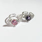 Amazing Awsome Lava Pink Heart S925 Sterling Silver Ring