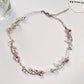 Hot Amazing Awsome Best Pink Pearl Twining vines Priness Necklace On Sale