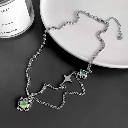 Hot Amazing Awsome Moonlight Lava Star Necklace Boy And Girl
