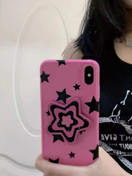 Amazing Chic Y2k Stylish Pink Star Girl Phone Case