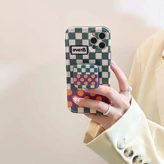 Amazing Checker Back Open Mirrow Interesting Phone Case Boy And Girl