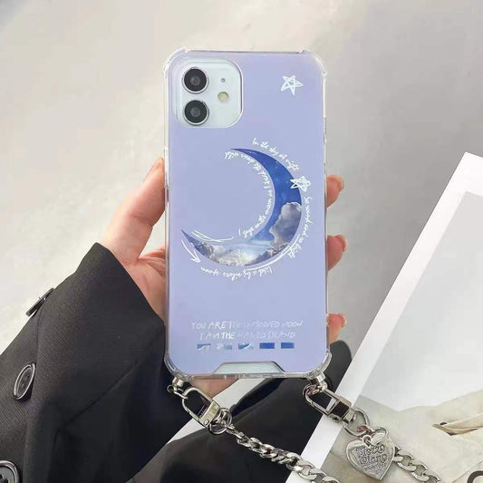 Amazing Beautiful Galaxy Moon Phone Case Boy And Girl
