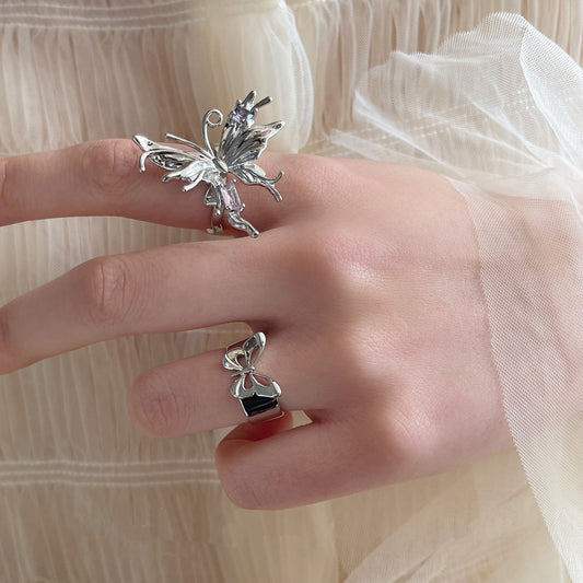 Amazing Awsome Butterfly Spring Ring New Arrival