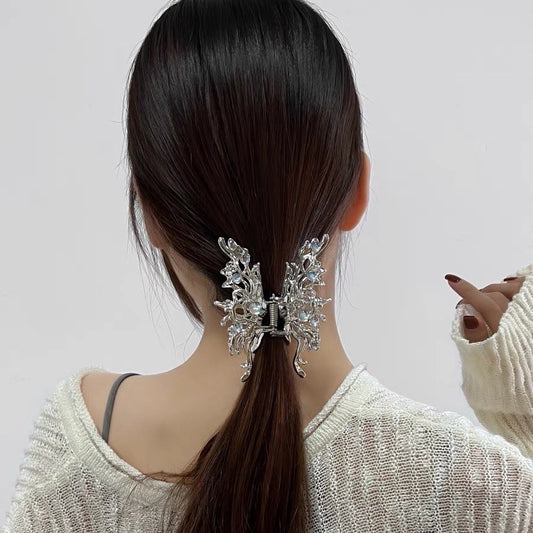 Amazing Awsome Big Butterfly Moonstone Hairclip New