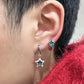 Amazing Awsome Cute Boy And Girl Y2k Style Blue Diamond Earring Earcuff New Arrival