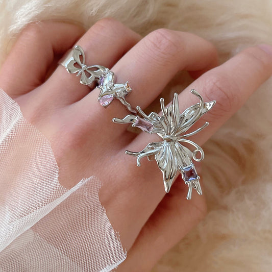 Amazing Awsome Butterfly Spring Ring New Arrival