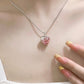 Hot Amazing Awsome Best Sterling Silver Pink Strawberry Sterling Silver S925 Necklace On Sale