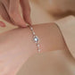 Amazing Awsome Blue Star River Moonstone Sterling Silver S925 Princess Fairy Bracelet