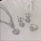 Hot Amazing Awsome Blue Sweet Heart Shining Necklace On Sale