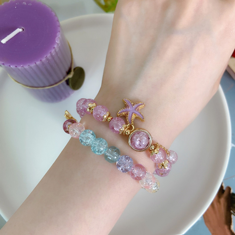 Elegant Colorful Beads Star Bracelet
